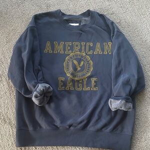 American Eagle Outfitters Navy Crewneck Sweater